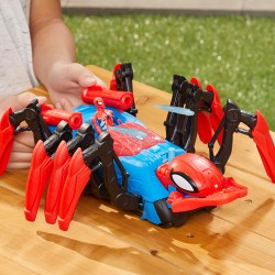 Hasbro - Marvel Spider-Man Crawl N Blast Spider, Giocattoli di Supereroi per Bambini e Bambine, dai 4 Anni in Su, Lancia Ragnate