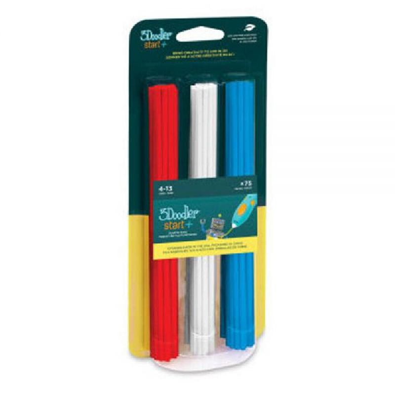 3DOODLER - PENNA 3D KIT RICARICA rosso bianco blu