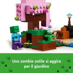 LEGO Minecraft Il Giardino del Ciliegio in Fiore, Modello da Costruire del Bioma con il Personaggio Sunny, Api Giocattolo e Snif