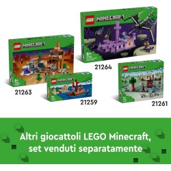 LEGO Minecraft Il Giardino del Ciliegio in Fiore, Modello da Costruire del Bioma con il Personaggio Sunny, Api Giocattolo e Snif