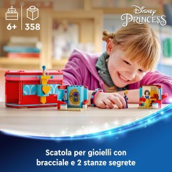 LEGO Ç€ Disney Portagioie di Biancaneve, Giocattolo Principesse da Costruire, da 6 Anni con Mini Bamboline, Accessori e un Bracc