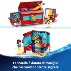 LEGO Ç€ Disney Portagioie di Biancaneve, Giocattolo Principesse da Costruire, da 6 Anni con Mini Bamboline, Accessori e un Bracc