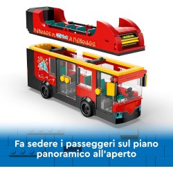 LEGO City Autobus Turistico Rosso a Due Piani, da 7 Anni in su con Veicolo Giocattolo in Stile Londinese da Costruire e 5 Minifi