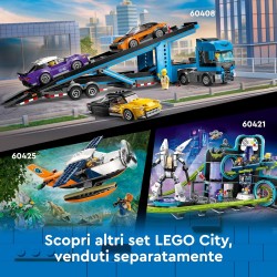 LEGO City Autobus Turistico Rosso a Due Piani, da 7 Anni in su con Veicolo Giocattolo in Stile Londinese da Costruire e 5 Minifi