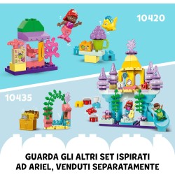 LEGO DUPLO | Disney Il Chiosco del CaffÃ¨ di Ariel e Flounder, Giocattolo della Sirenetta da Costruire, Giochi Educativi da 2 An