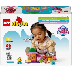 LEGO DUPLO | Disney Il Chiosco del CaffÃ¨ di Ariel e Flounder, Giocattolo della Sirenetta da Costruire, Giochi Educativi da 2 An