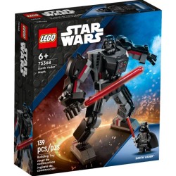 LEGO Star Wars Mech di Darth Vader, Action Figure Snodabile da Costruire con Abitacolo per Minifigure e Grande Spada Laser Rossa