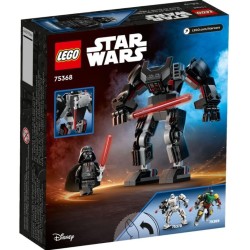 LEGO Star Wars Mech di Darth Vader, Action Figure Snodabile da Costruire con Abitacolo per Minifigure e Grande Spada Laser Rossa