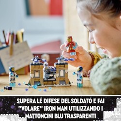 LEGO Marvel Iron Man e Legione di Ferro vs. Soldato Hydra Giocattolo Costruibile, da 6 Anni in su, Fan dei Supereroi Avengers, 7