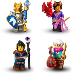 LEGO Minifigures Dungeons &amp; Dragons, Scatola con 1 di 12 Personaggi a Caso, DND Miniature da Collezione Inclusi Bardo Elfo, 