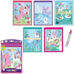 A di Arte - Acqua Magic Animali libro Unicorno con penna ad acqua, POS240215