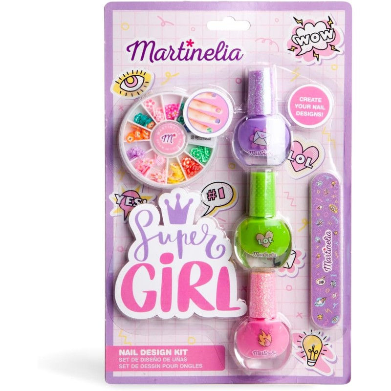 Martinelia - Kit manicure perfetto Super girl per bambini, POS230246