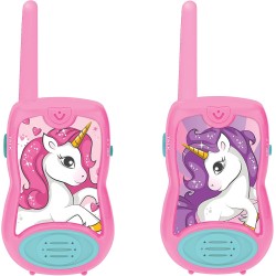 Lexibook - Unicorno Walkie-talkie Clip da cintura Batteria, Rosa, TW12UNI