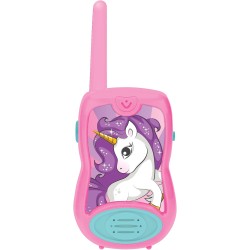 Lexibook - Unicorno Walkie-talkie Clip da cintura Batteria, Rosa, TW12UNI