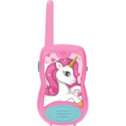 Lexibook - Unicorno Walkie-talkie Clip da cintura Batteria, Rosa, TW12UNI