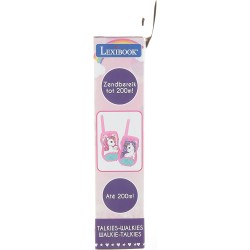 Lexibook - Unicorno Walkie-talkie Clip da cintura Batteria, Rosa, TW12UNI