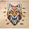 EWA Eco-Wood-Art - Scatola di legno Fuchs L - Puzzle in legno colorato per ragazzi e adulti - Kit fai da te, montaggio fai da te