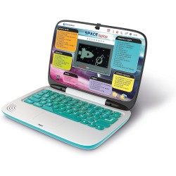 Clementoni - 16426 - Computer Kid Space Laptop - Gioco Educativo Elettronico Parlante, Laptop bambini 5 Anni, Portatile, Batteri