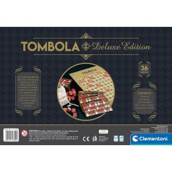 Clementoni - Tombola Deluxe Tavolo, Gioco di societÃ  per Tutta La Famiglia, Bingo con 36 Cartelle, Colore Italiano, 16800