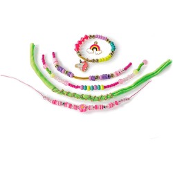 Clementoni Crazy Chic-My Unicorn Bracelets-Kit Te, Set per Realizzare, Gioco 7 Anni, Braccialetti Amicizia Bambina, Lavoretti Cr