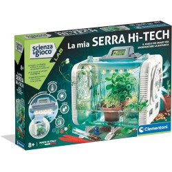 Clementoni - La Mia Serra High-Tech Scienza Lab-Laboratorio Botanica Tecnologica, Gioco Scientifico 8 Anni, Esperimenti, Piante 