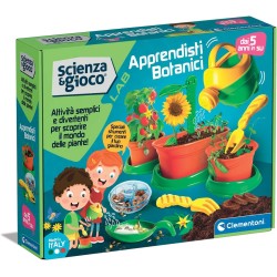 Clementoni Lab-Apprendisti Serra Bambini, Orto Botanico, Kit Piante da Coltivare, Laboratorio Scientifico 6 Anni, Esperimenti Sc