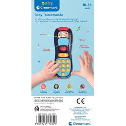 Clementoni - Baby Gioco Musicale 10 Mesi, Telecomando Giocattolo per Bambini, Elettronico Interattivo Parlante Luci e Suoni, con