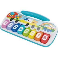 Clementoni - Baby Animali-Pianola Bambini Prime Note, Gioco 18 Mesi, Tastiera Elettronica Interattiva, Strumento Musicale Prima 