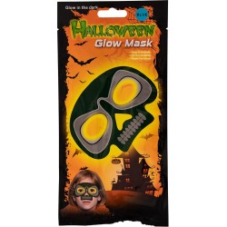 Carnival Toys - Maschera Scheletro Bimbo Luminosa Halloween colori assortiti, 04768