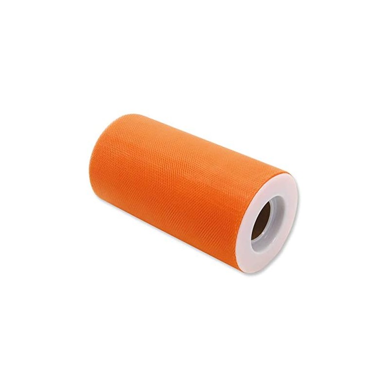 Rotolo Tulle 12,5 cm x 25 mt Arancio, DI85043