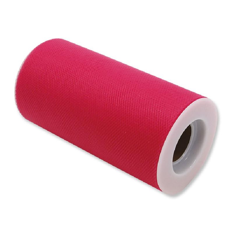 Rotolo Tulle 12,5 cm x 25 mt Fuxia, DI85048