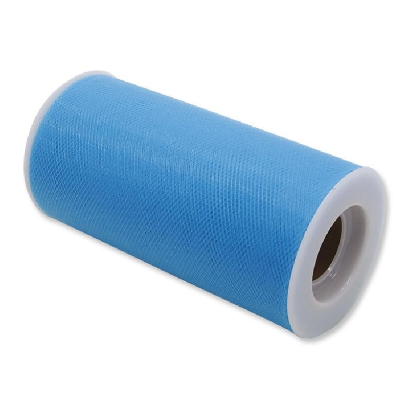 Rotolo Tulle 12,5 cm x 25 mt Azzurro, DI85060