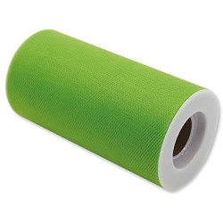 Rotolo Tulle 12,5 cm x 25 mt Verde, DI85067