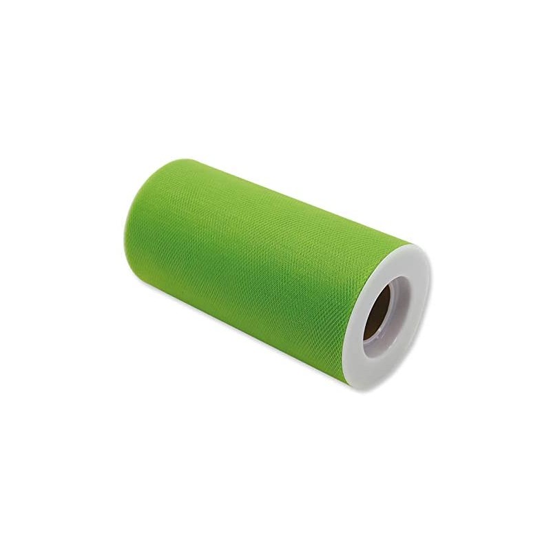 Rotolo Tulle 12,5 cm x 25 mt Verde, DI85067