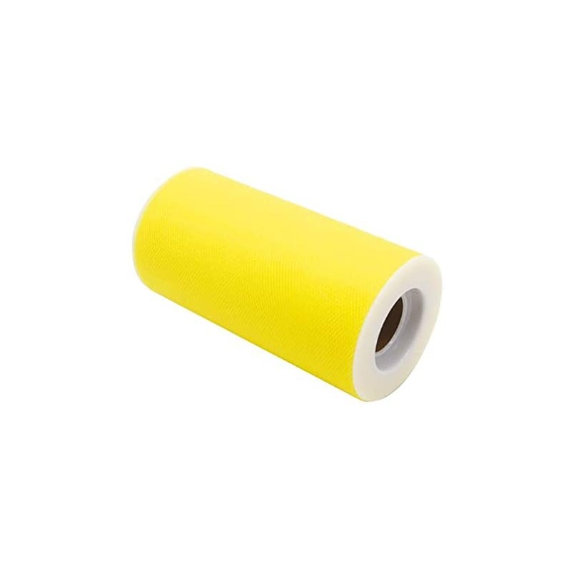 Rotolo Tulle 12,5 cm x 25 mt Giallo, DI85073