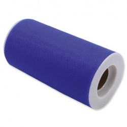 Rotolo Tulle 12,5 cm x 25 mt Blu Elettrico, 85062