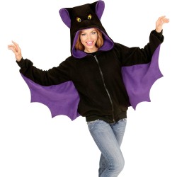 Widmann - Costume Felpa con Cappuccio Pipistrello, Adulto Unisex, 07000