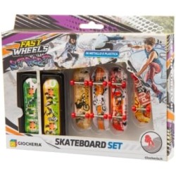 Fast Wheels - Skateboard Mini Set 6 pz.