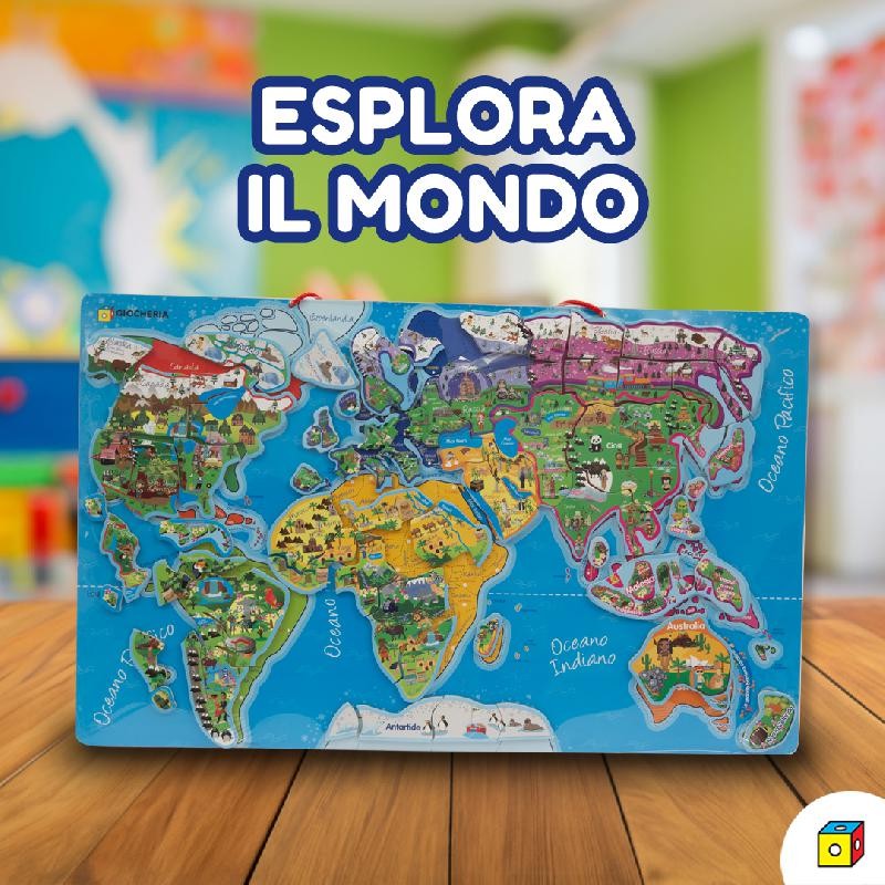 A di Arte - Puzzle Magnetico Mondo