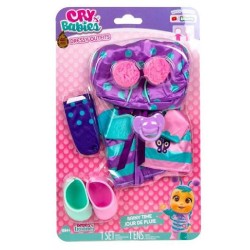 IMC Toys - Cry Babies Vestitino Rainy Time Dressy Daily Outfits Bulk, 84650