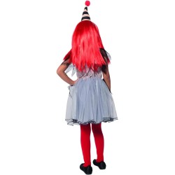 Rubies - Costume Ragazza Clown insanguinata per bambina, Vestito e cappellino, Tg. L (11 / 13 anni), S8991-L