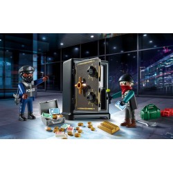 Playmobil - City Action 70908 Starter Pack Ladro e Cassaforte, Giocattoli per Bambini dai 4 Anni, PM09080