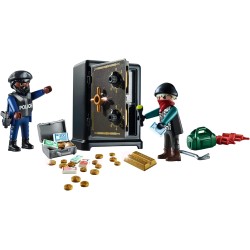 Playmobil - City Action 70908 Starter Pack Ladro e Cassaforte, Giocattoli per Bambini dai 4 Anni, PM09080