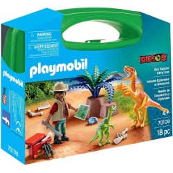 Playmobil - Carriyng Case Large Dinosauri, Multicolore, 70108