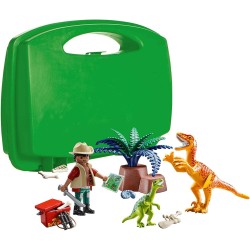 Playmobil - Carriyng Case Large Dinosauri, Multicolore, 70108