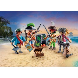 Playmobil - Pirates 71533 MyFigures: Pirati, Montaggio Creativo di Personaggi Pirati Personalizzati, Incluso Mappa del Tesoro e 