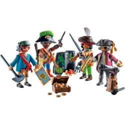 Playmobil - Pirates 71533 MyFigures: Pirati, Montaggio Creativo di Personaggi Pirati Personalizzati, Incluso Mappa del Tesoro e 