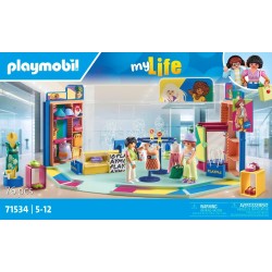 Playmobil - myLife 71534 Fashion boutique, emozionante esperienza di shopping nella boutique di moda, inclusi cassa, vetrina e m