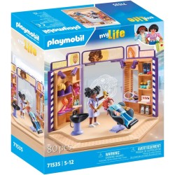 Playmobil - myLife 71535 Parrucchiera, Acconciature alla Moda e Parrucche per i Clienti, con Ampi Accessori per sperimentare, PM