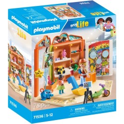 Playmobil - myLife 71536 Negozio di Giocattoli, momenti emozionanti nel Paradiso del Gioco, Incluso Angolo Giochi e Parete Fotog